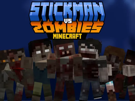 Stickman vs Zombies Minecraft logo